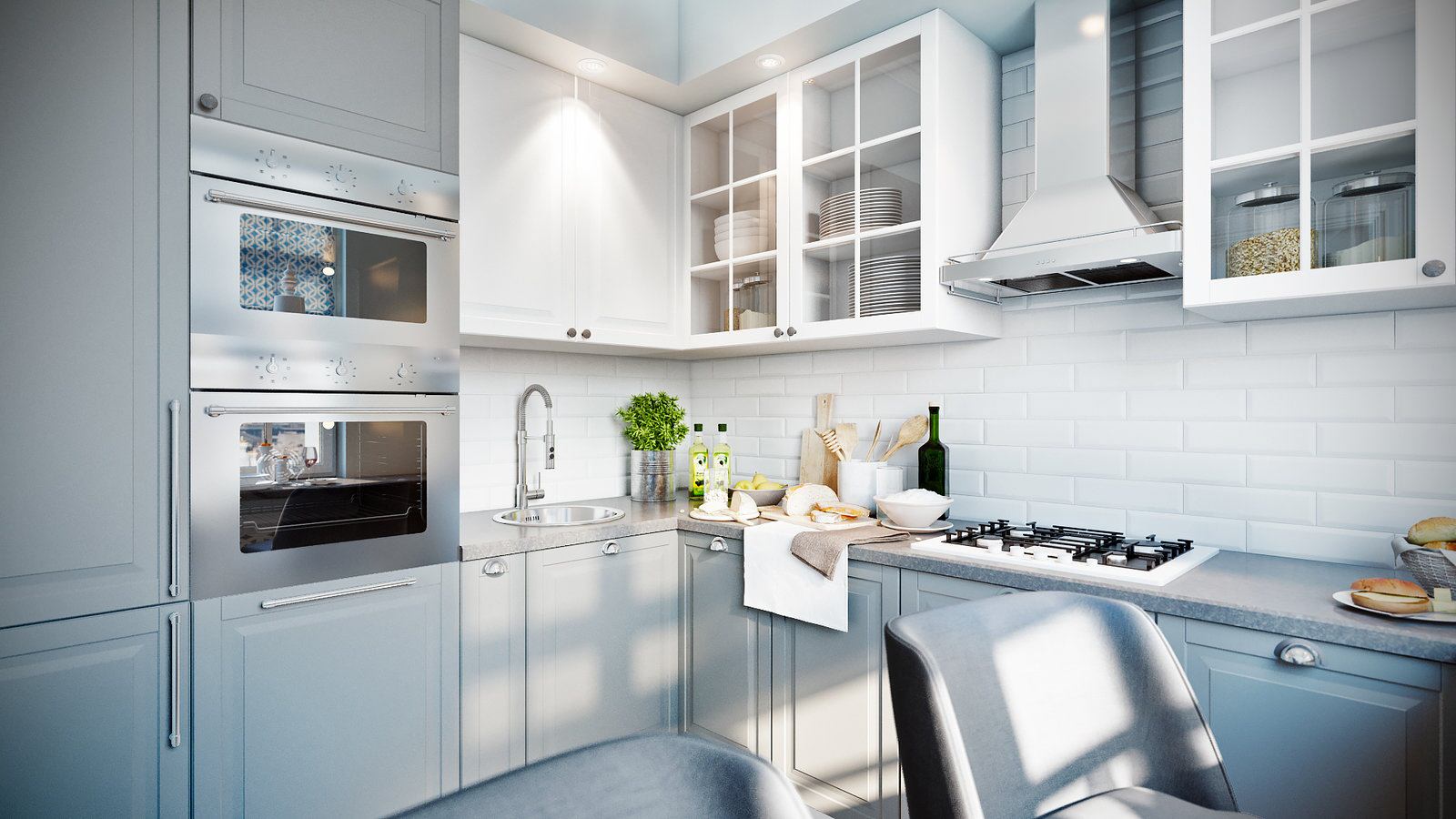 Дизайн-проект трехкомнатной квартиры в пастельных тонах