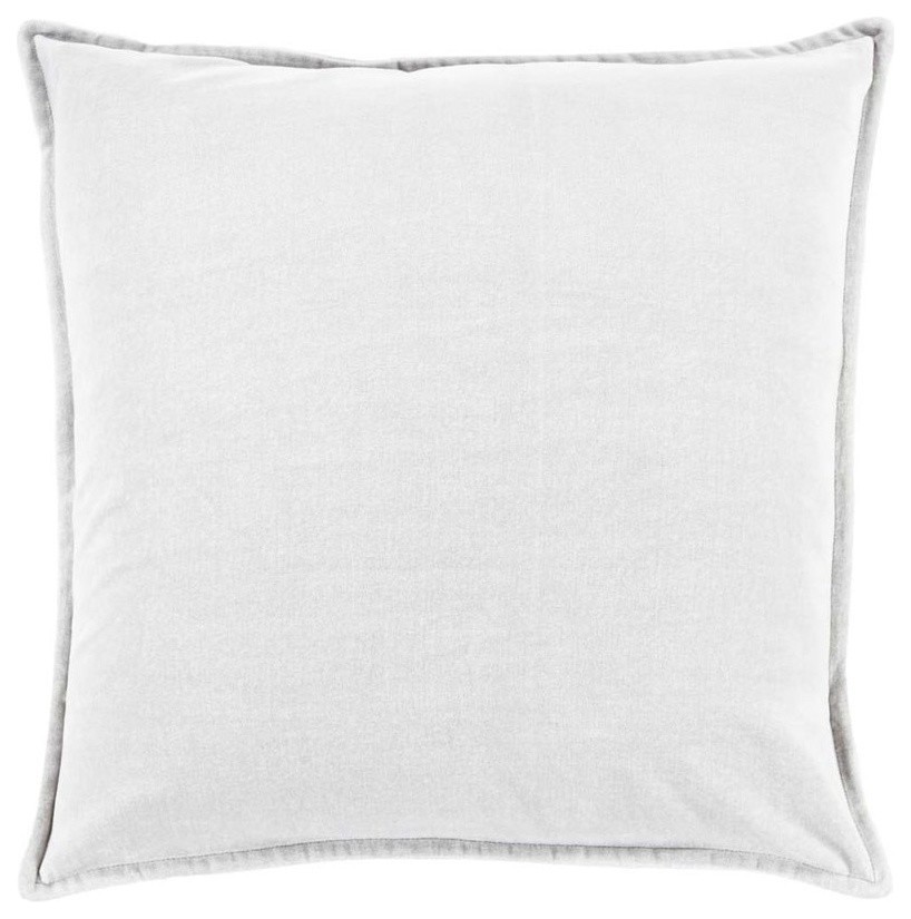 Surya Cotton Velvet Cotton Large Square Pillow 22 X22