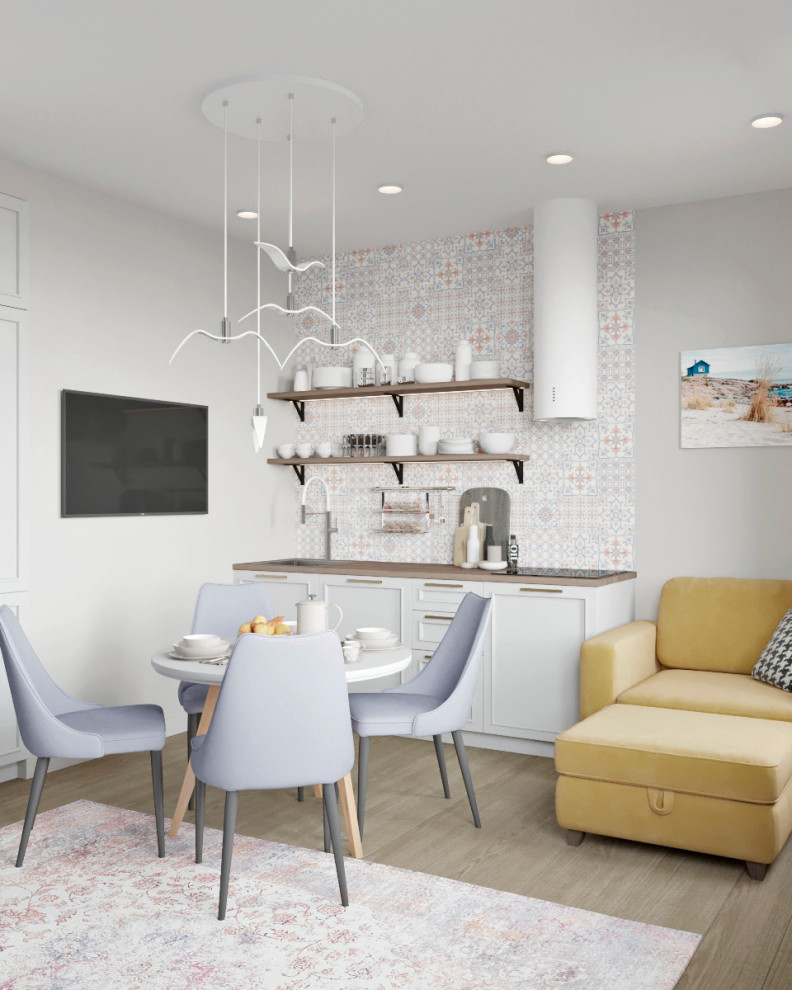 Проект квартиры 48м2 в Пушкине с частичной 3d-визуализацией