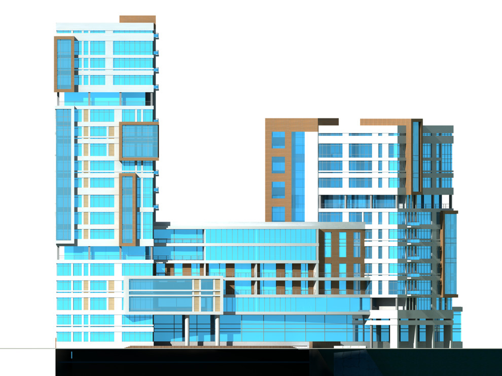 Проект многоэтажного жиолого дома в г.Минске