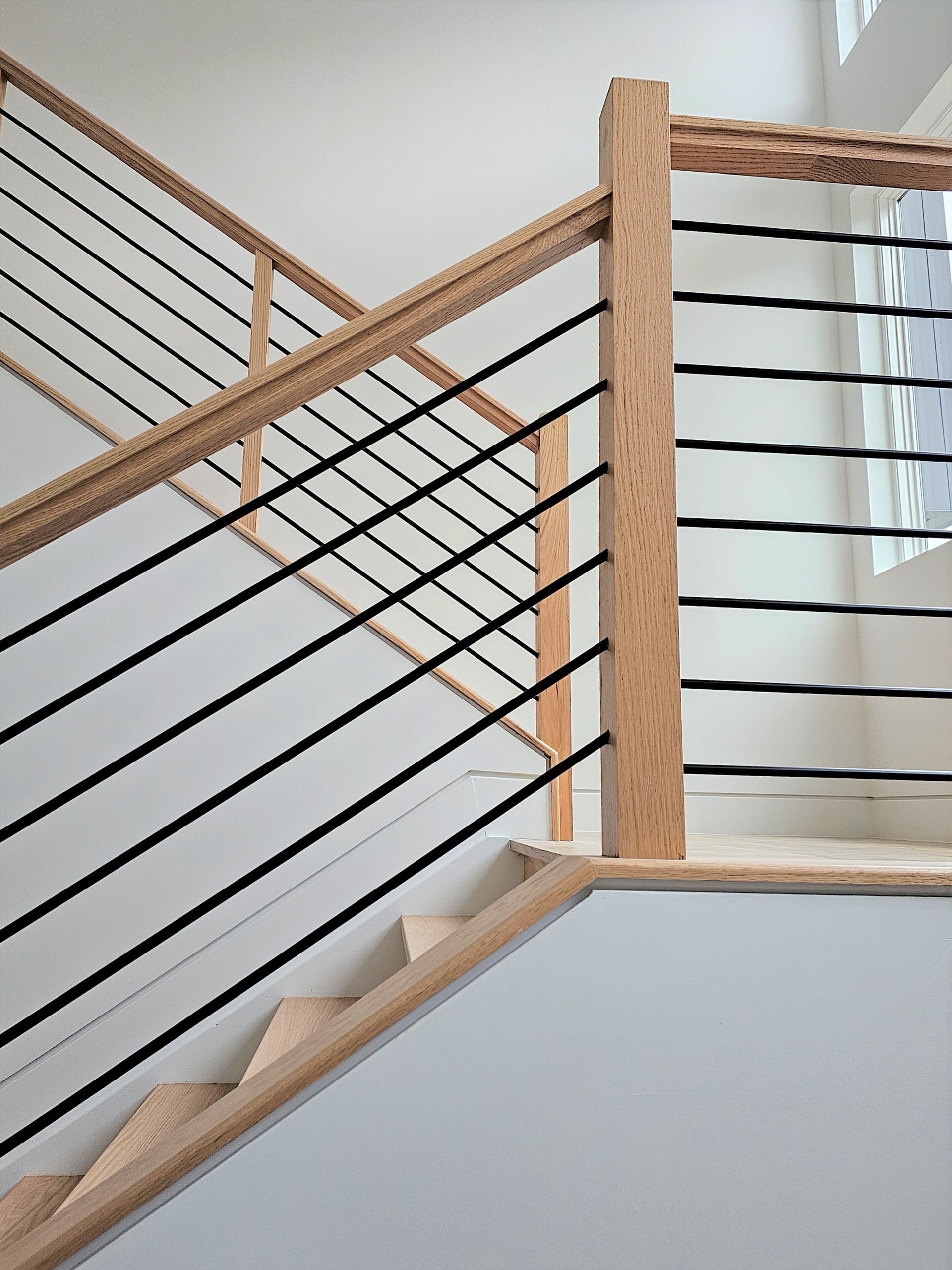 108_Red Oak Stairs in Light Filled Space, Fairfax, VA 22031
