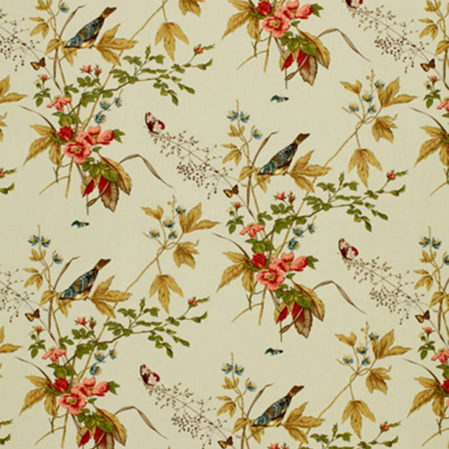 Schumacher Early Spring Fabric, Aqua Contemporary Drapery Fabric by Schumacher Houzz