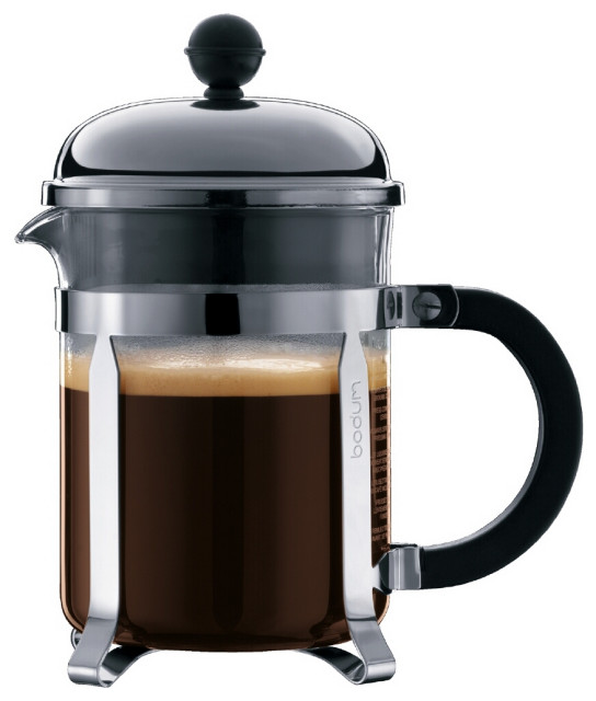 Bodum Chambord Stainless Steel French Press Coffe Maker, 4 Cup