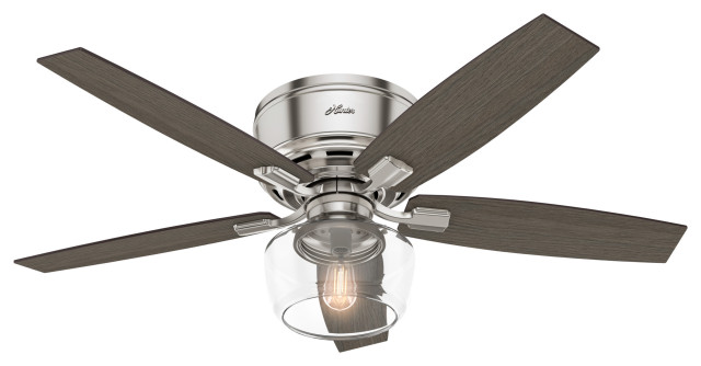 Hunter Fan Company 52 Bennett Ceiling With Light Remote Transitional Fans By Better Living Houzz - Hunter 44 Dempsey Brushed Nickel Ceiling Fan With Light Kit And Remote