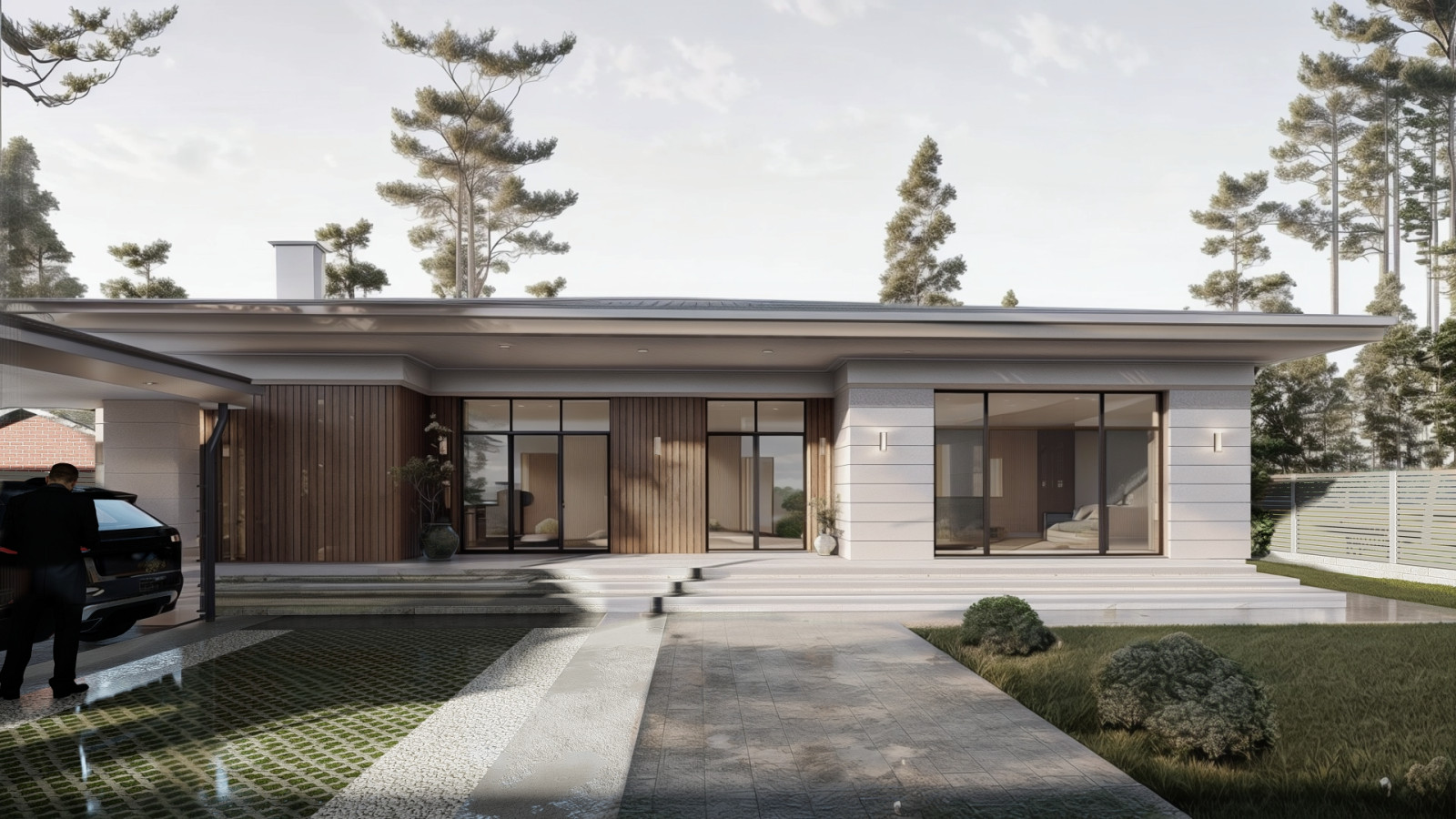 Одноэтажный дом на 190 кв.м.