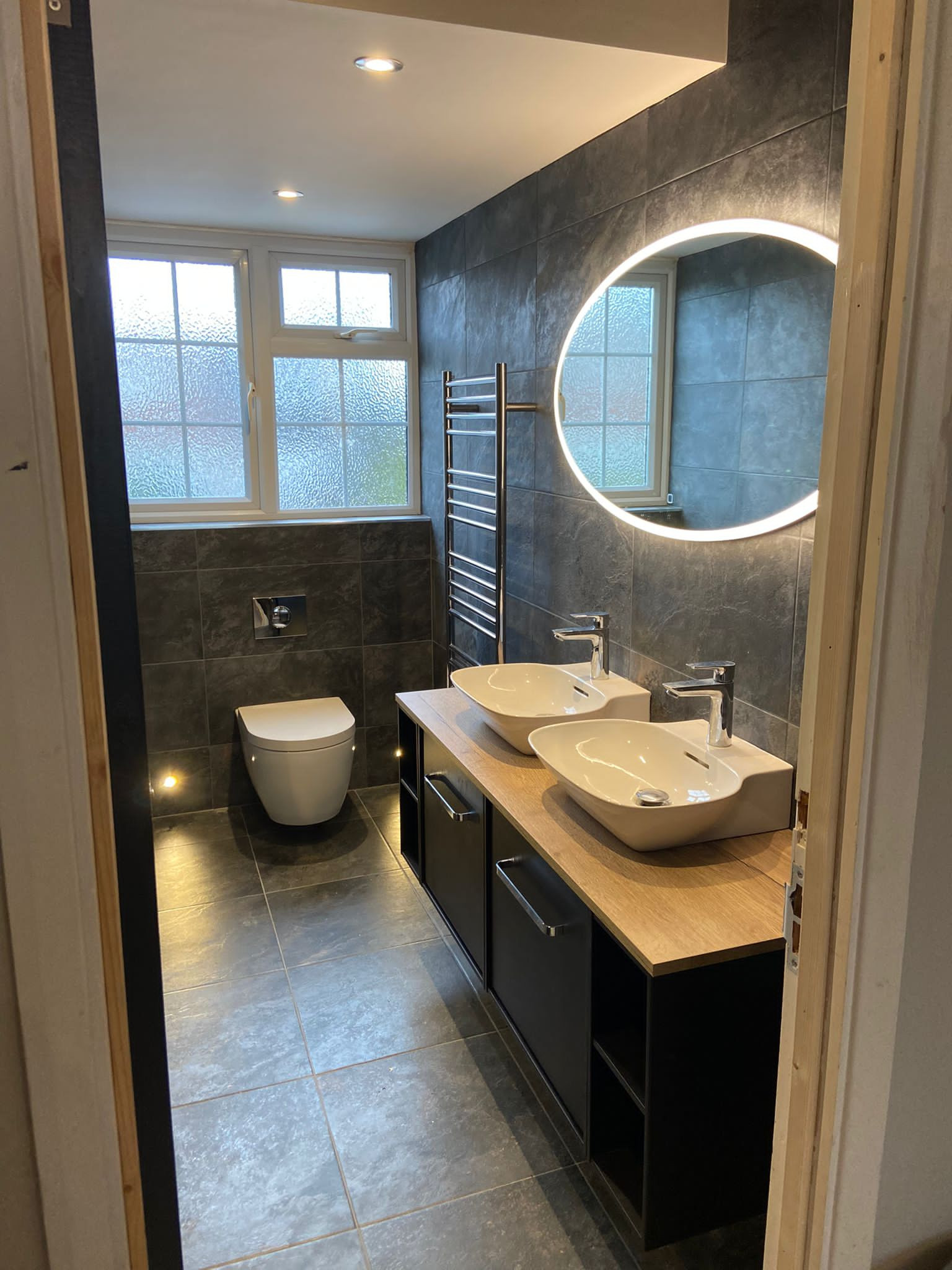 Master bathroom with double vanity unit, Jordans