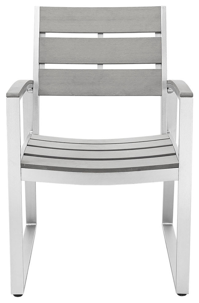 All, Weather Gray Patio Dining Chairs, Set of 2