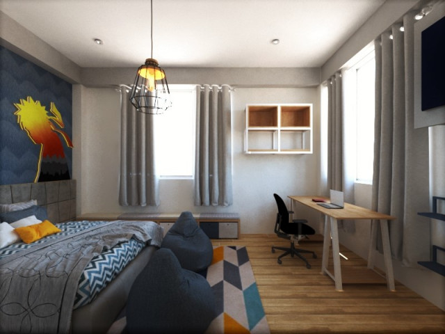 Dormitorio de Angelo modern-schlafzimmer