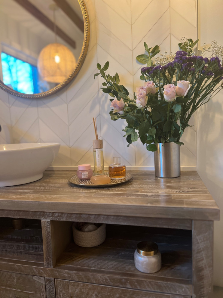 Euro-vintage Master Bath