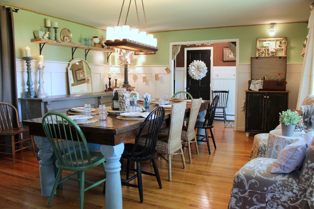 Farmhouse Dining Room shabby-chic-style-dining-room