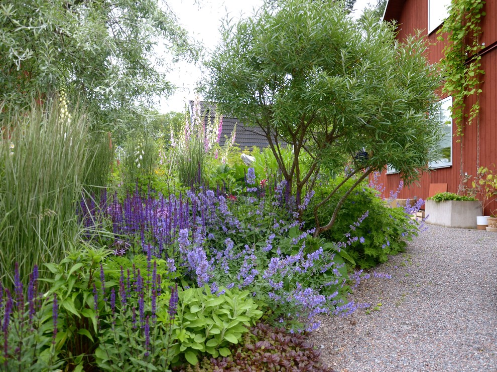 This is an example of a scandinavian garden in Stockholm.