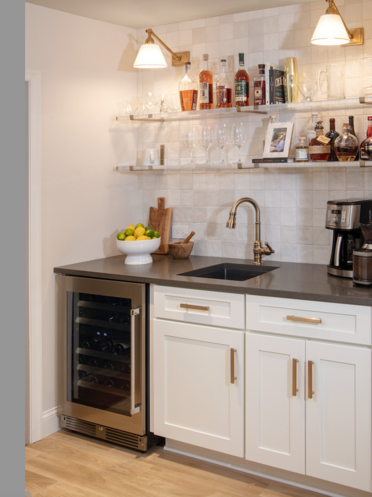 Example of a transitional kitchen design in Philadelphia