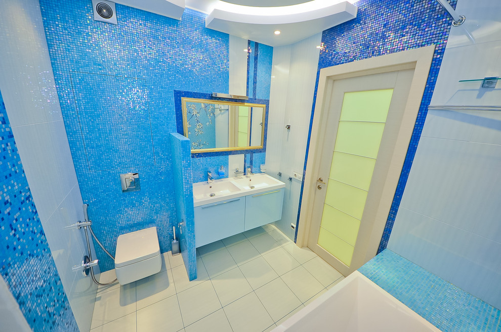 Скай Форт. Необычный интерьер квартиры площадью около 100 м2