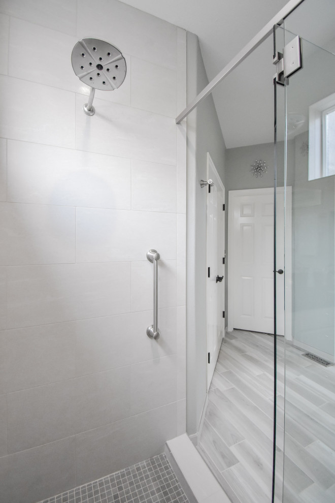 Accessible Bathroom with Walk-In Shower - Transitional - Bathroom ...