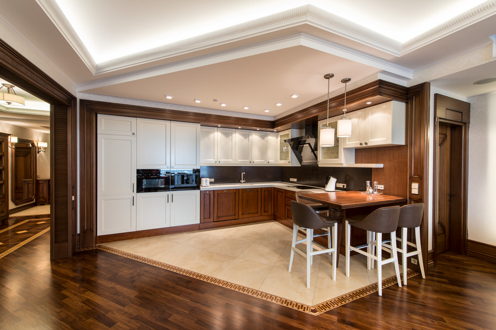 Кухня в едином пространстве гостиной