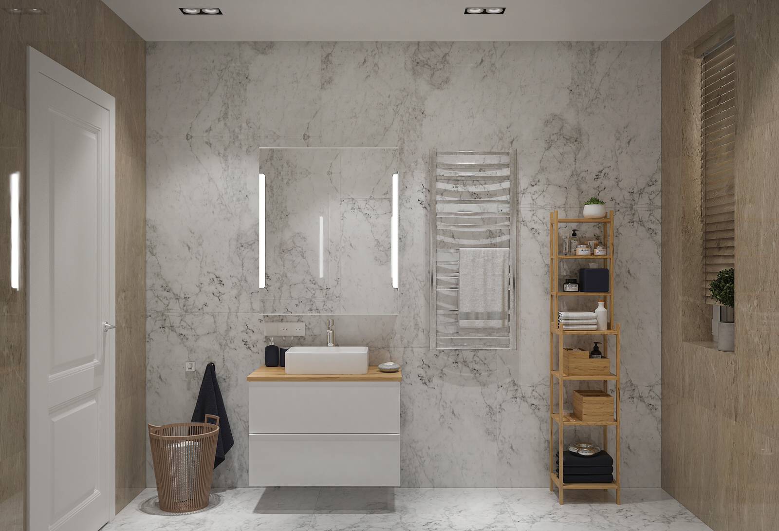 Ванная комната для гостей в частном доме, г. Краснодар