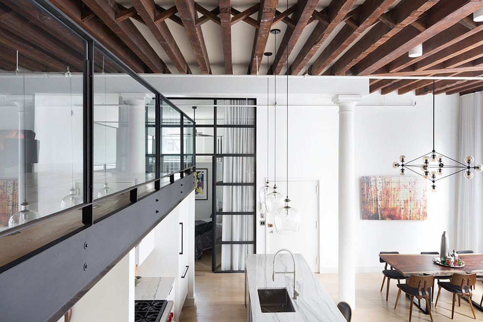 Home design - large industrial home design idea