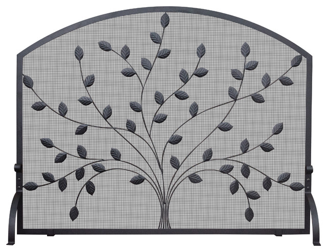 Single Panel Screen With Leaves