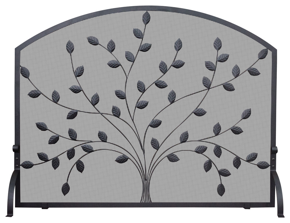 Single Panel Screen With Leaves