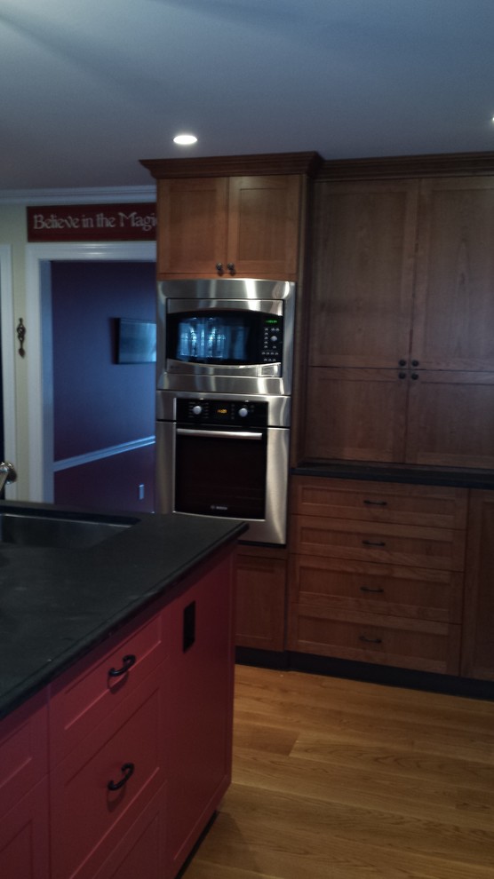 Cherry/Paint Craftsman Inspired Kitchen