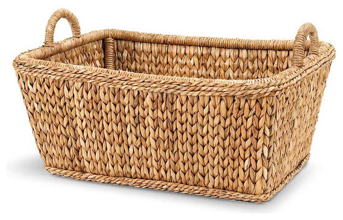 Palm Leaf Euro Market Basket