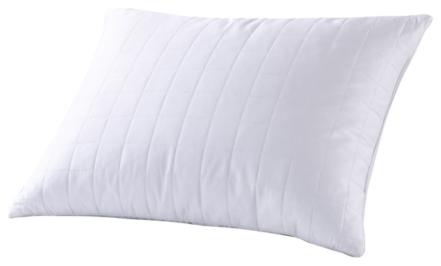 Serenity Natural Luxury Feather-Core Bamboo Bed Pillow, Queen