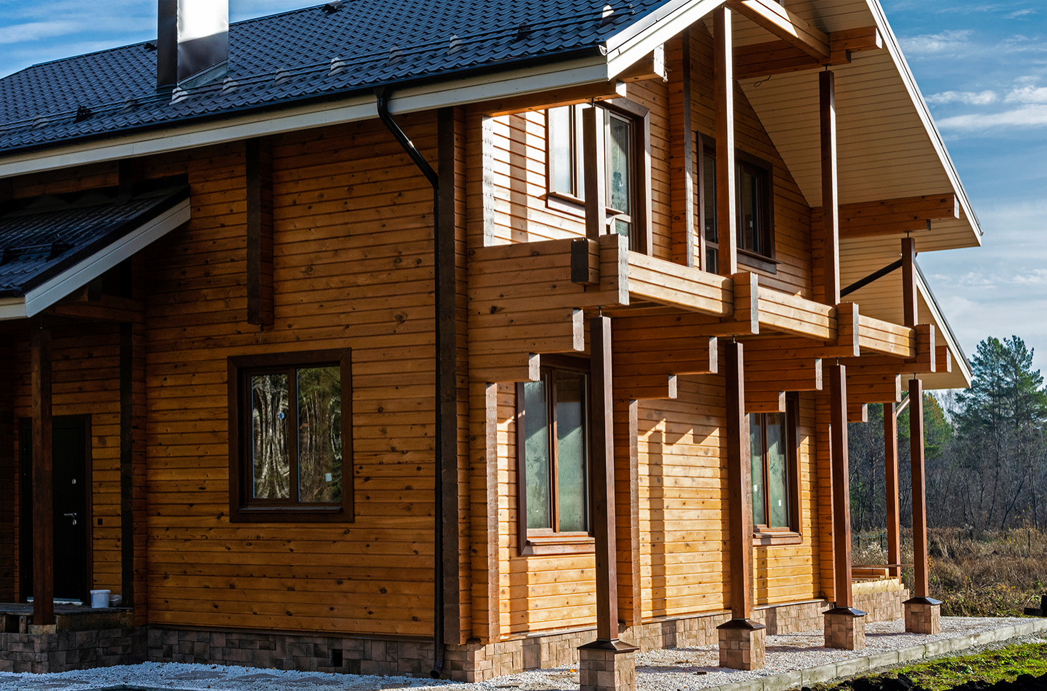 Дом из профилированного бруса камерной сушки