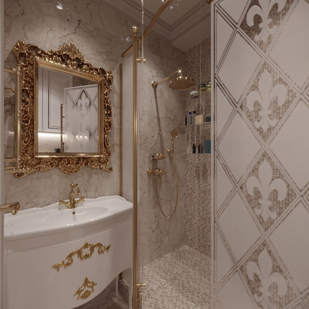 Дизайн ванной 4-комнатной квартиры в Москве