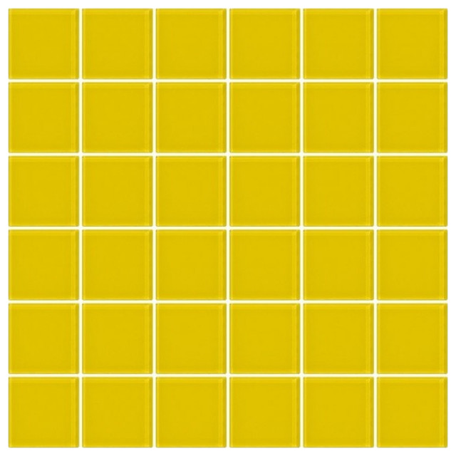 Bright Yellow Glass Tile - Contemporary - Wall And Floor Tile - by