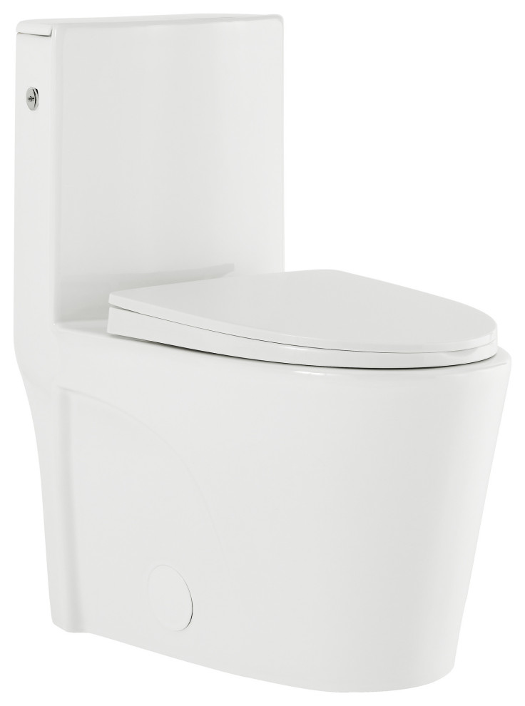 St. Tropez OnePiece Elongated Toilet, Touchless 1.1/1.6 gpf