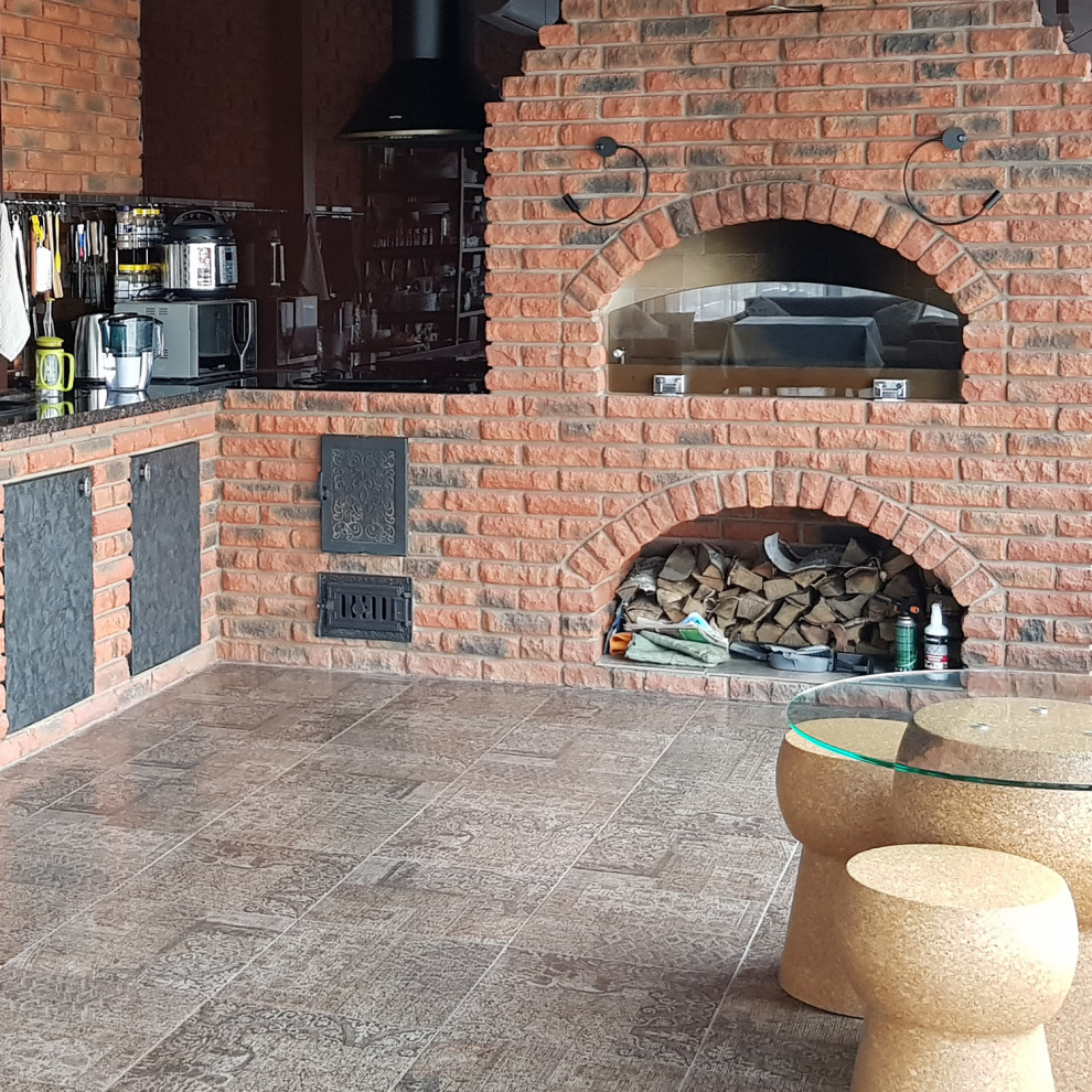 Небольшой загородный дом с печкой