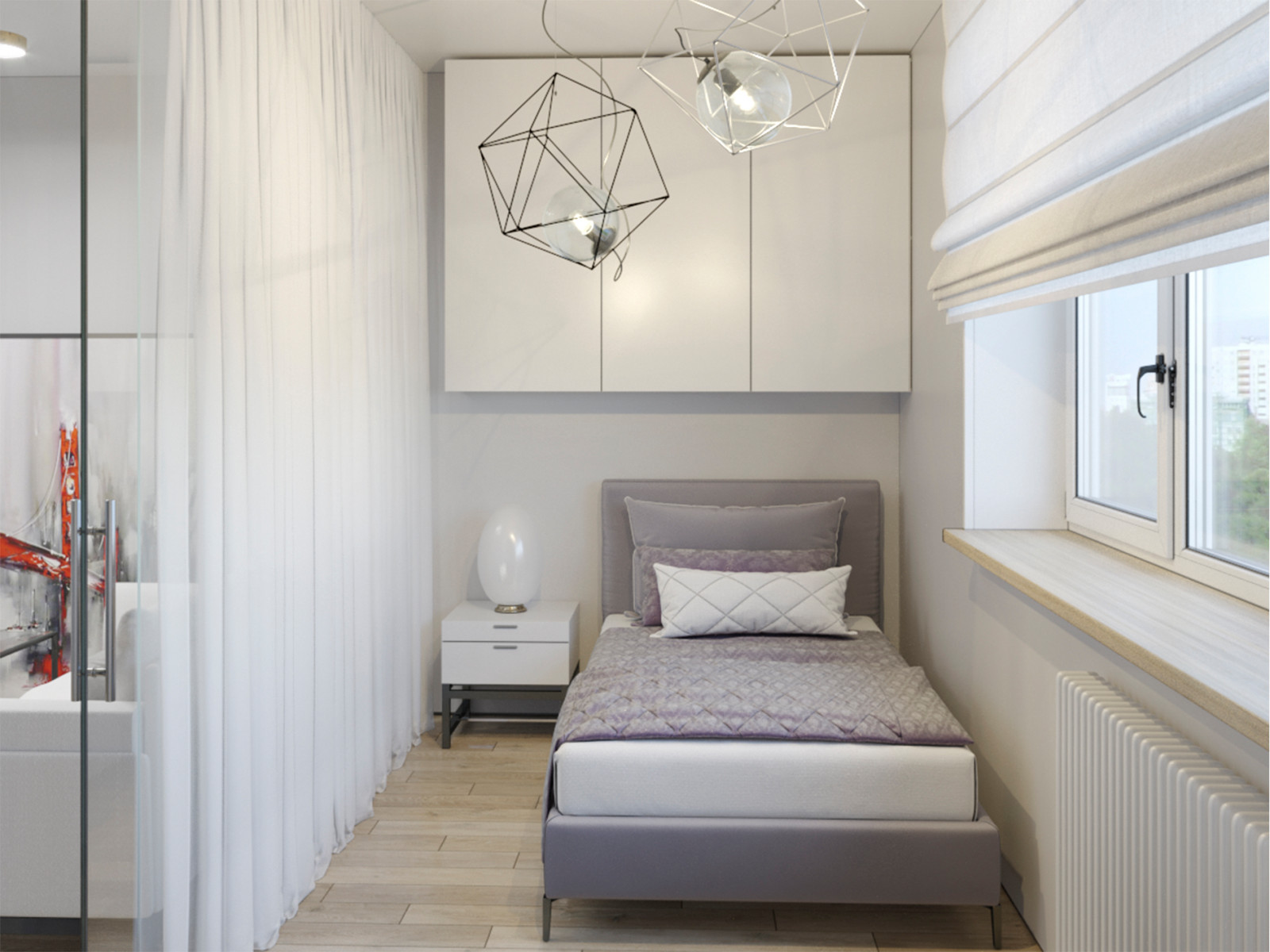 Тонкий минимализм, спаленка