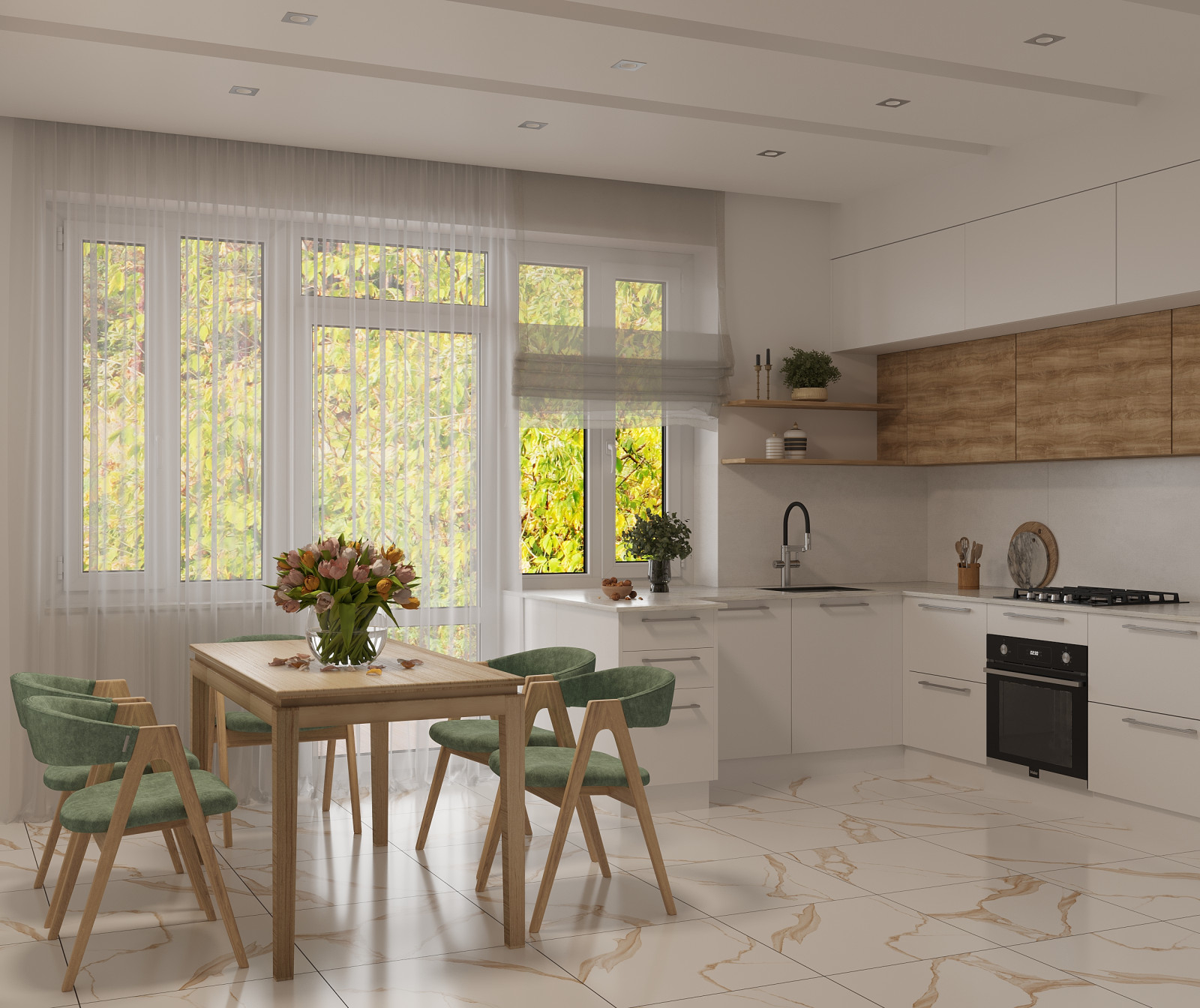 Кухня в частном доме