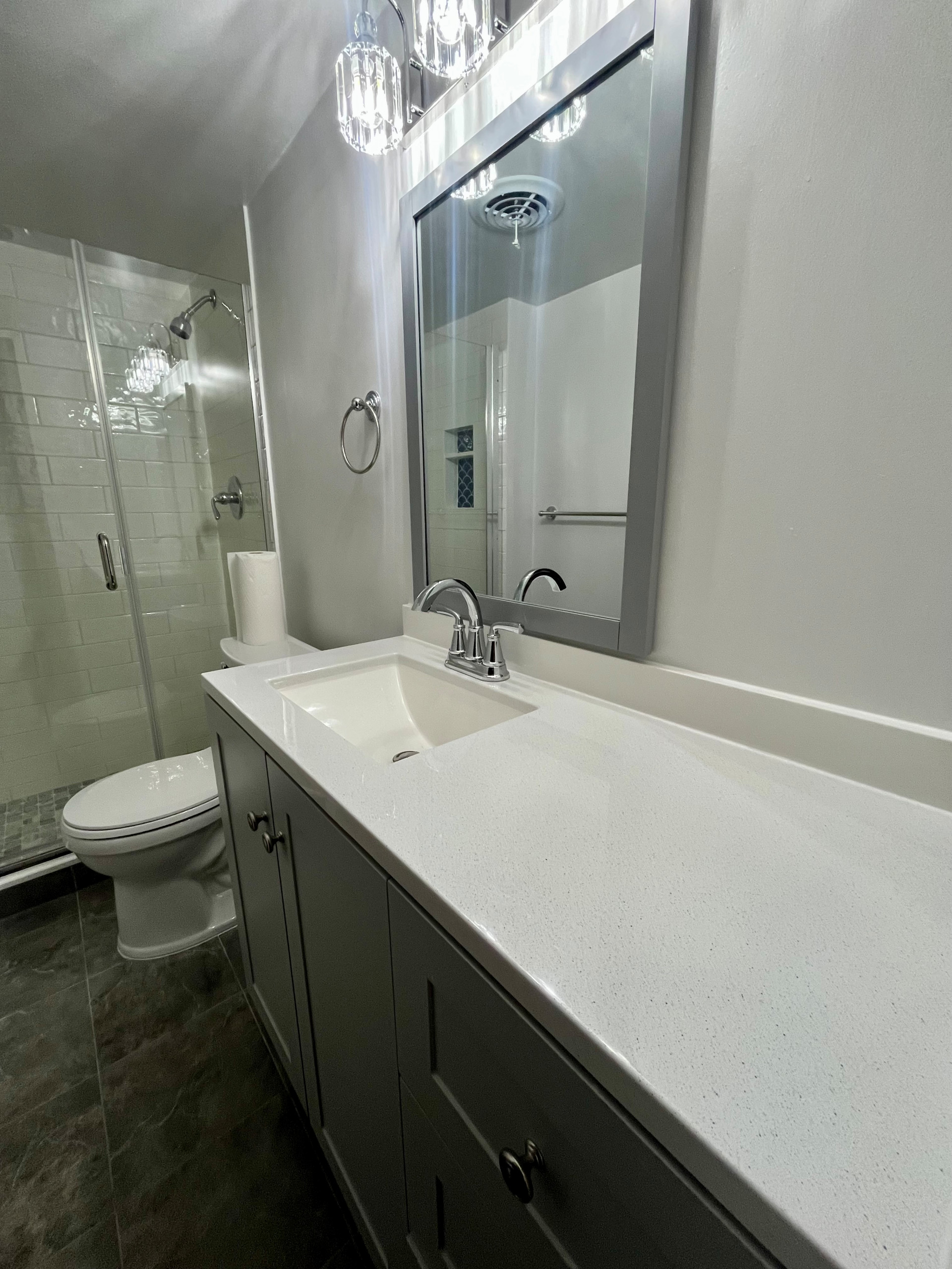 Ceramic tiles- Subway tile projectBasement Bathroom Renovation