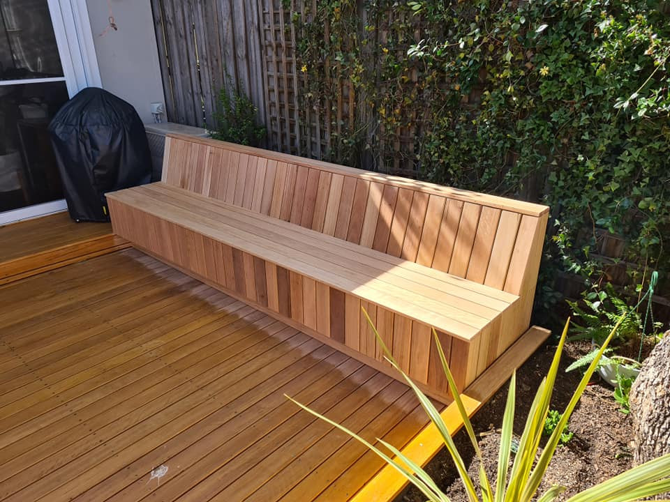 Timber Bench & Alfresco Dining Area