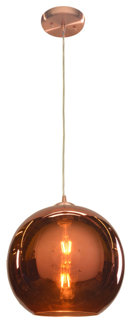 Access Lighting Glow Pendant 28102-BCP/CP, Brushed Copper