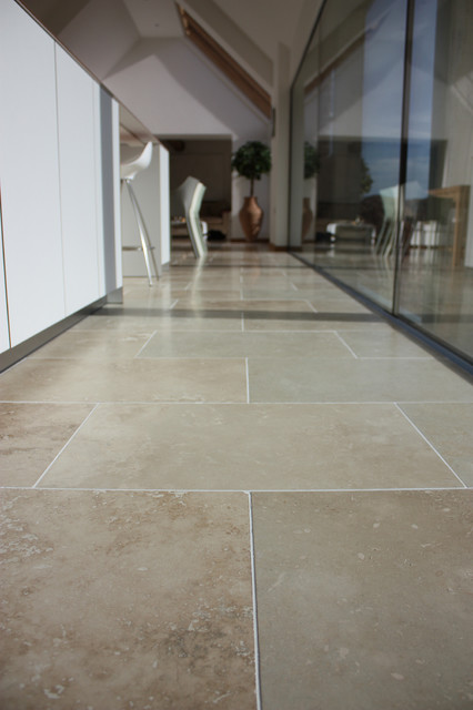 Contemporary Honed Travertine Kitchen contemporary-kitchen