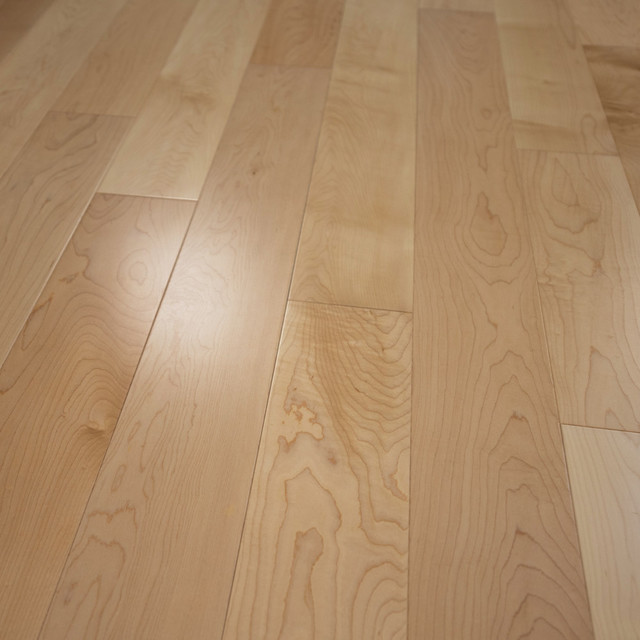 5"x5/8" Maple Prefinished Engineered Wood Flooring, 4mm, 1 Box