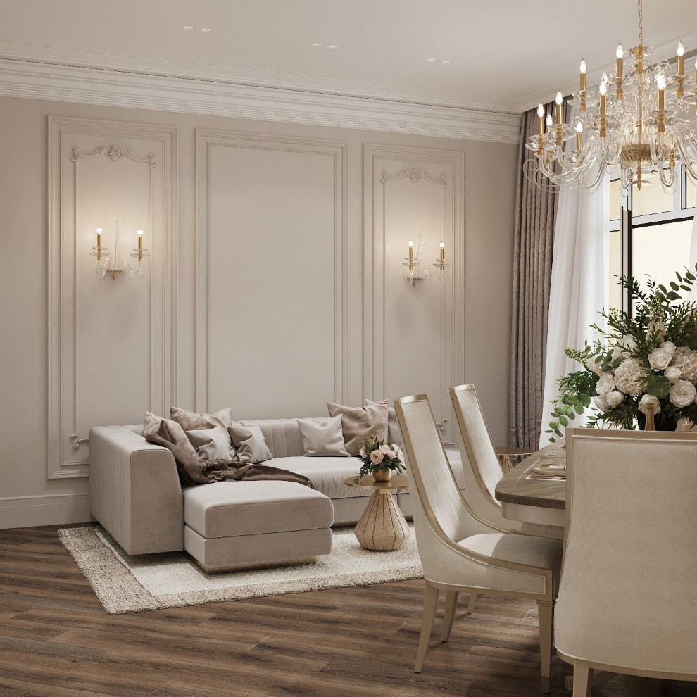 Интерьер кухни - гостиной . Таунхаус в КП " Образцово "