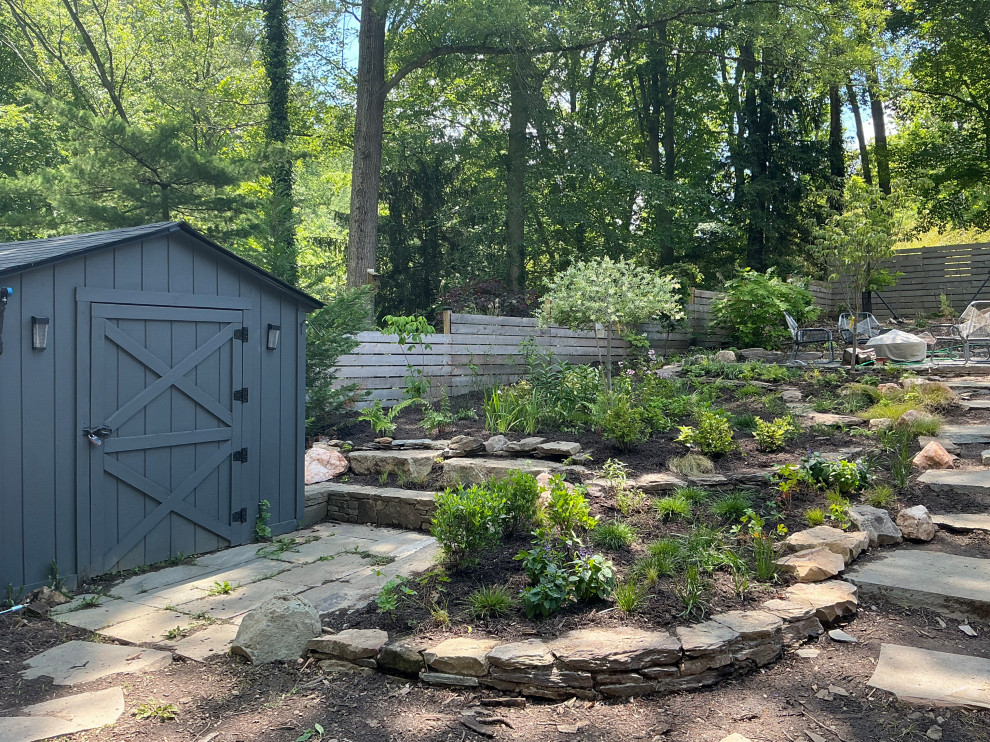 Conservation and rain gardens landscape