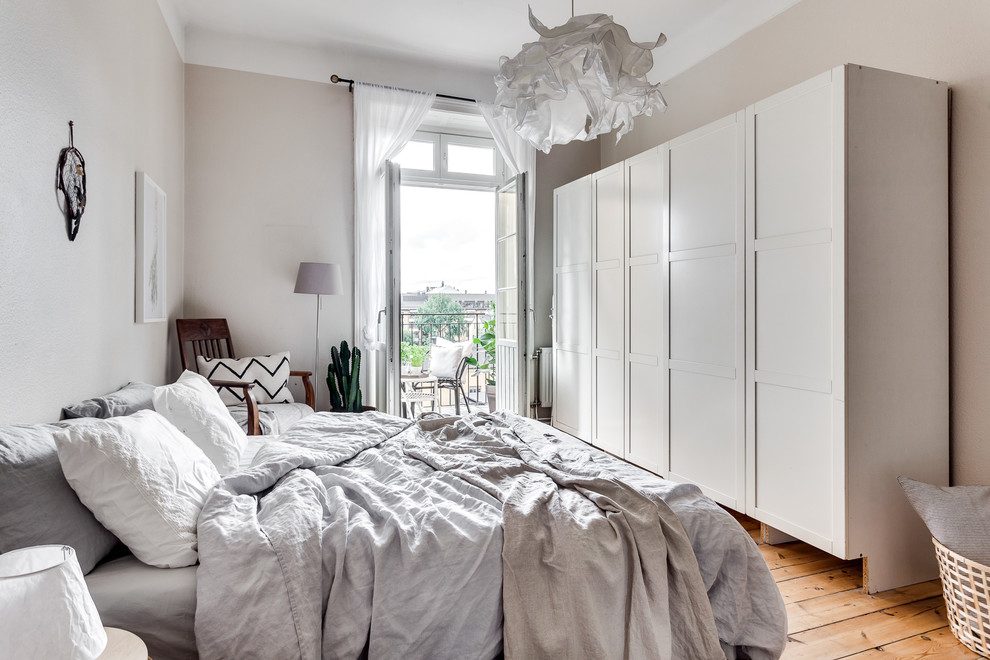 Exempel på ett skandinaviskt sovrum