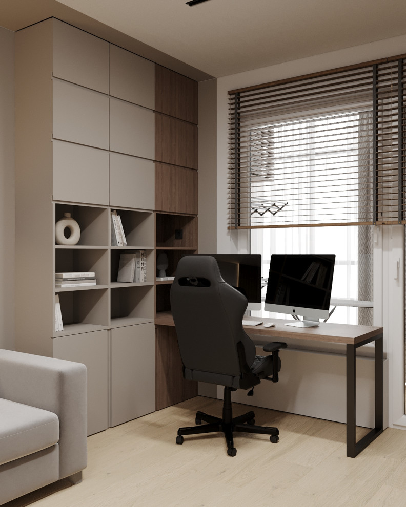 Двухкомнатная квартира в природных оттенках