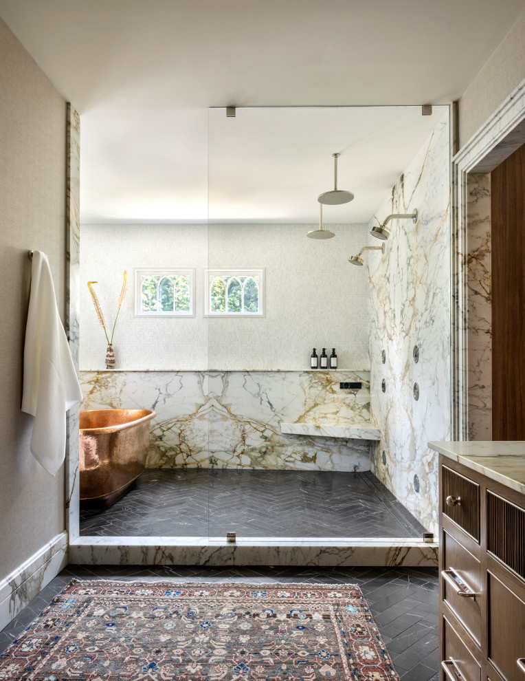 Summit, NJ - Old Meets New - Transitional - Bathroom - New York - by ...