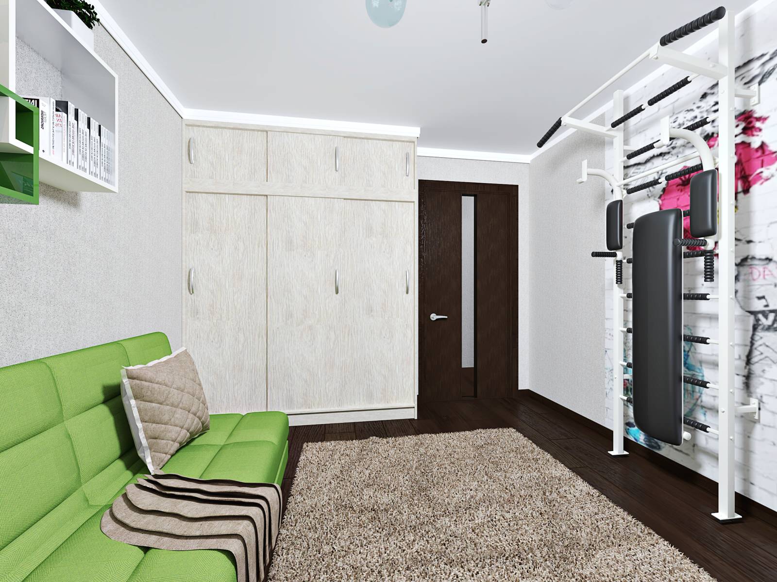 Двухкомнатная квартира для папы и сына