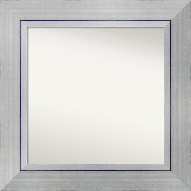 Wall Mirror, Medium, Choose Your Size, Romano Silver Wood, 27"x27 ...