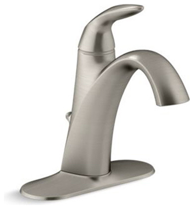 Kohler Alteo Single-Handle Bathroom Sink Faucet, Vibrant Brushed Nickel