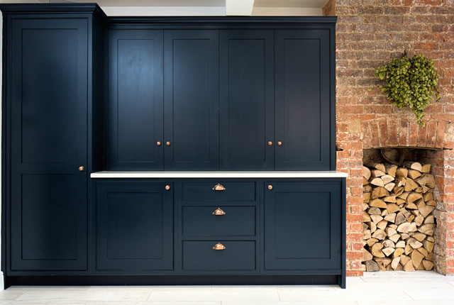 Blue Shaker Kitchen trendy-koekken