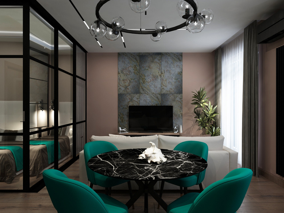 Квартира в современном стиле в разных вариантах исполнения