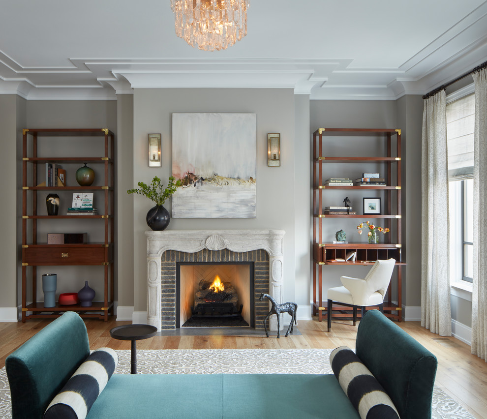 Lincoln Park Transitional - Traditional - Living Room - Chicago - by ...