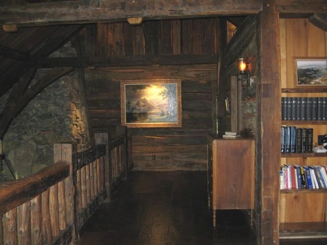 Inspiration for a rustic hallway remodel in Minneapolis